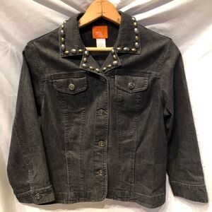 Hearts of Palm  Petite Jean Jacket Black Petite 8